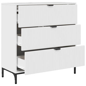 Credenza Bianco lucido 79.5 x 33 x 82 cm Legno multistrato 883438