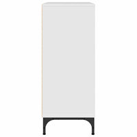 Credenza Bianco lucido 79.5 x 33 x 82 cm Legno multistrato 883438