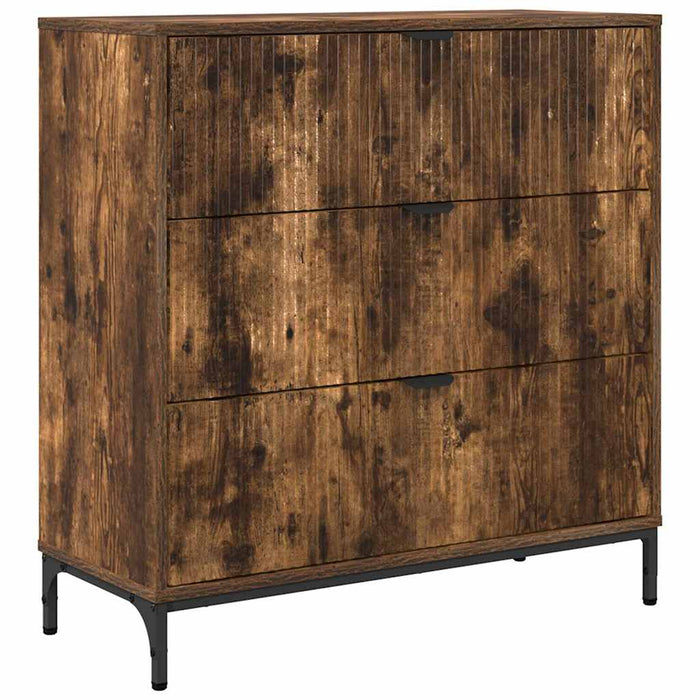 Credenza-Buffet-Armadio da cucina Rovere fumo 79.5 x 33 x 82 cm Legno multistrato