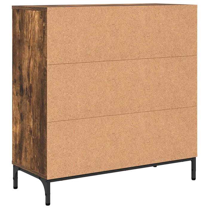 Credenza Rovere fumo 79.5 x 33 x 82 cm Legno multistrato 883439