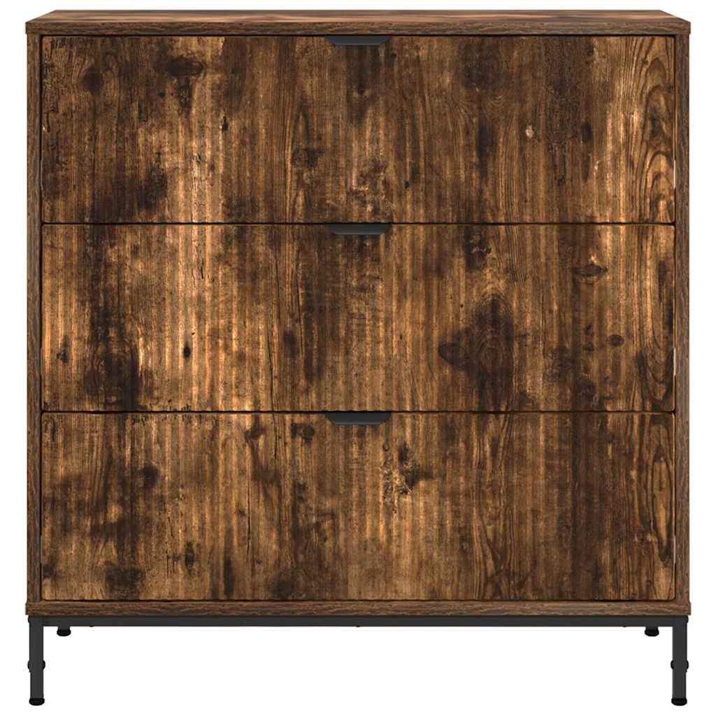Credenza Rovere fumo 79.5 x 33 x 82 cm Legno multistrato 883439