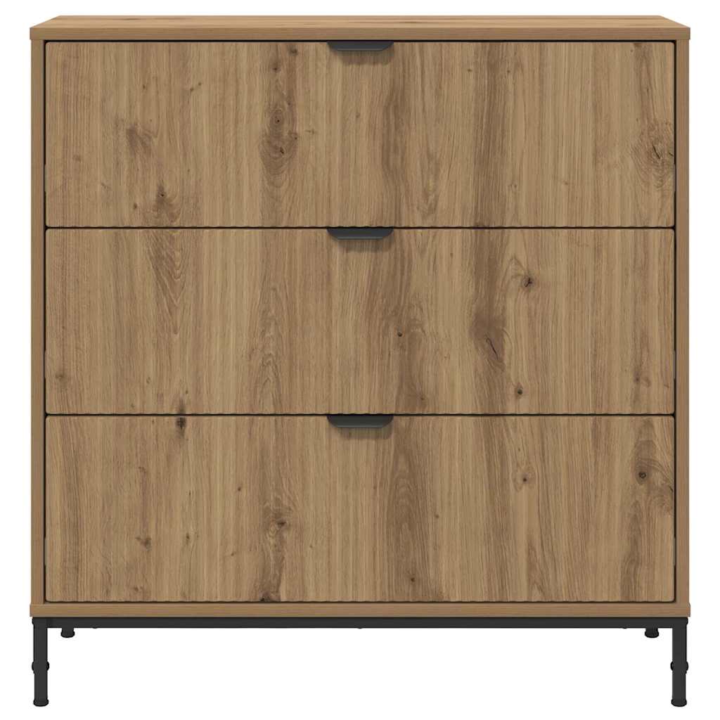 Credenza rovere artigianale 79.5 x 33 x 82 cm Legno multistrato 883443