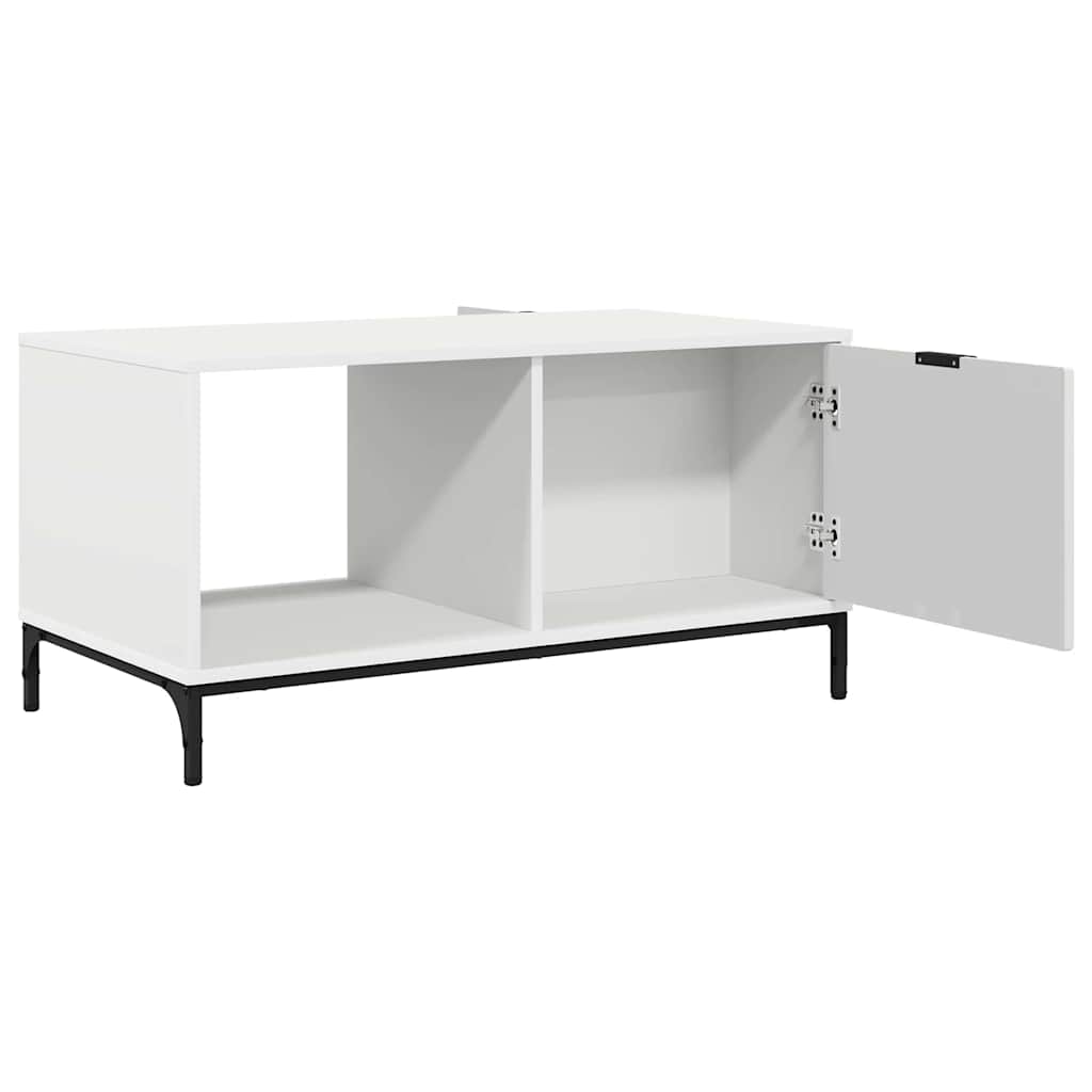 Tavolino da salotto Bianco 90 x 49 x 46 cm Legno multistrato 883444