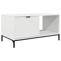 Tavolino da salotto Bianco 90 x 49 x 46 cm Legno multistrato 883444