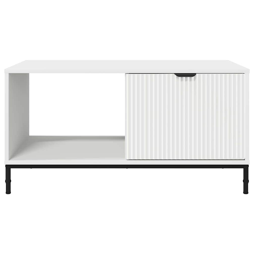 Tavolino da salotto Bianco 90 x 49 x 46 cm Legno multistrato 883444