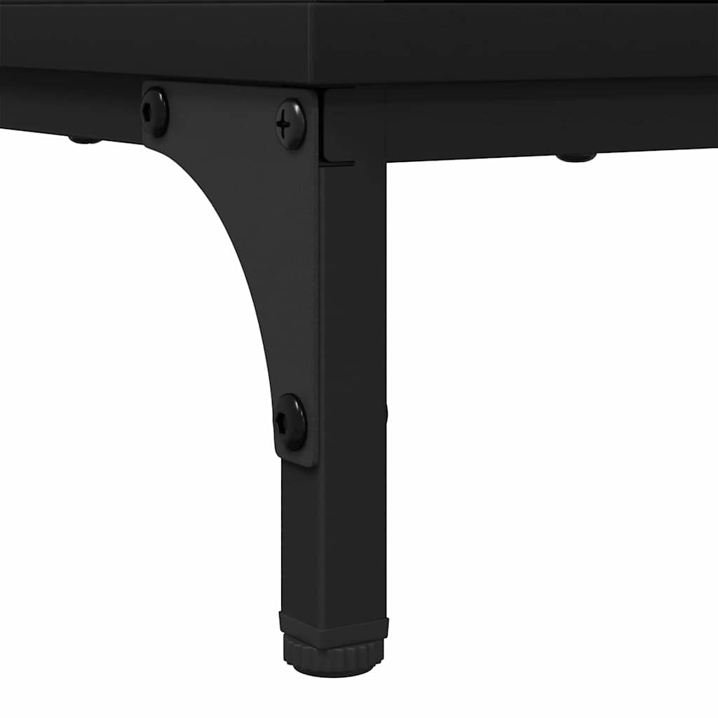 Tavolino da salotto Nero 90 x 49 x 46 cm Legno multistrato 883445