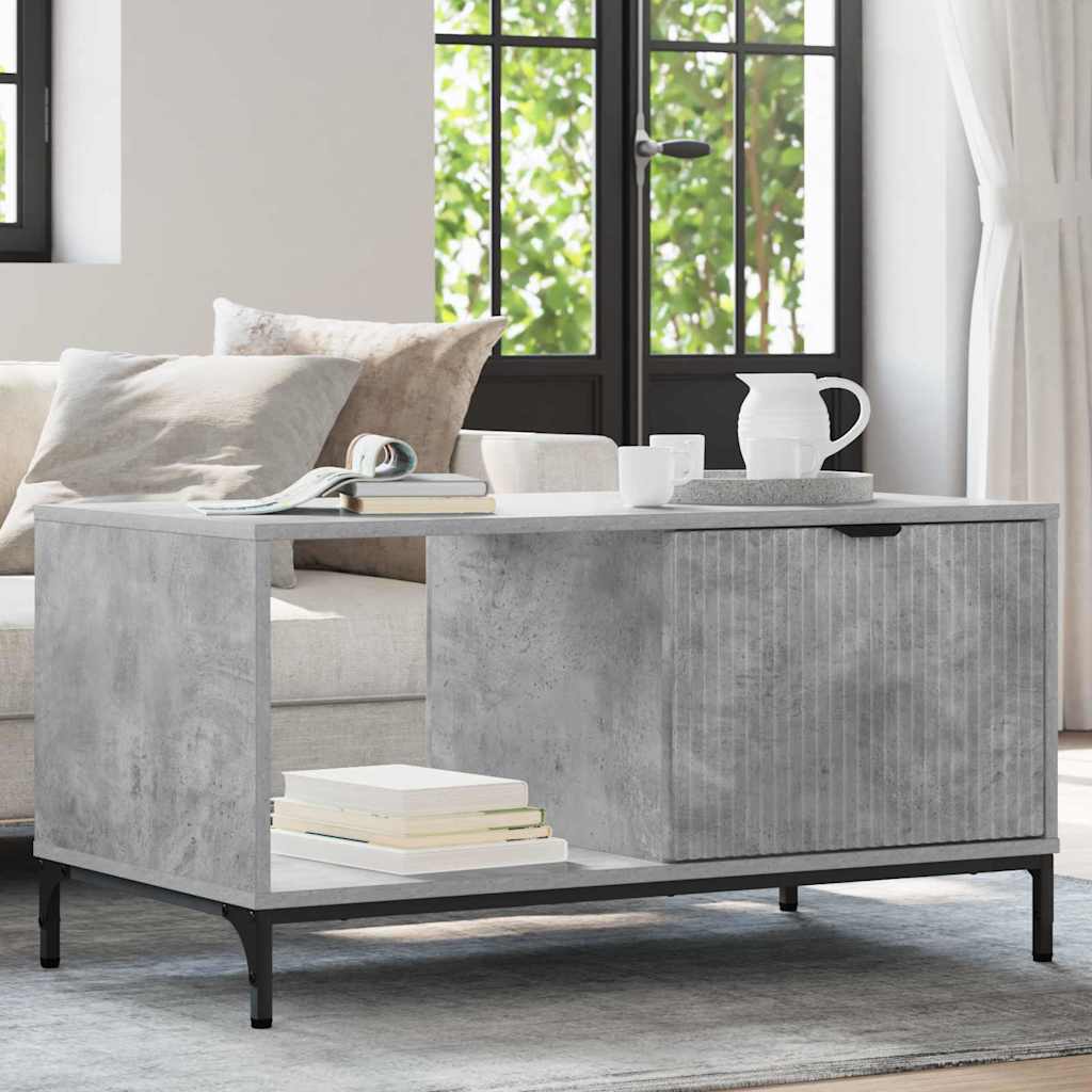 Tavolino da salotto Grigio cemento 90 x 49 x 46 cm 883447