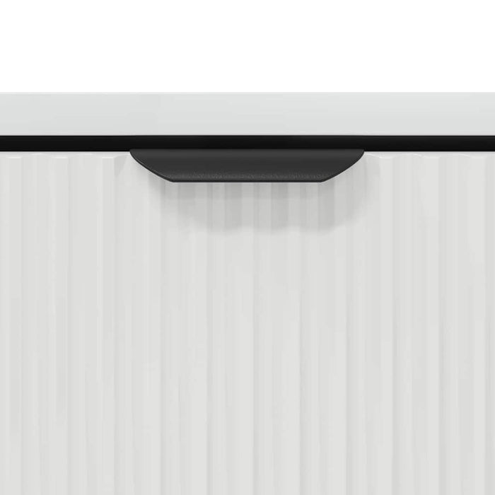 Tavolino da Salotto-Tavolino da soggiorno-Tavolo Bianco lucido 90 x 49 x 46 cm