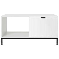 Tavolino da salotto Bianco lucido 90 x 49 x 46 cm 883448