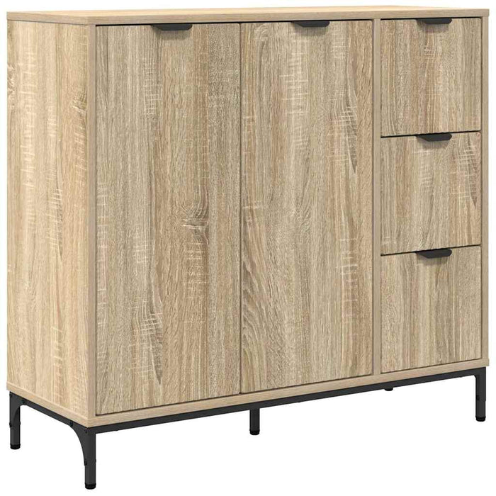 Credenza rovere sonoma 89.5 x 33 x 82 cm Legno multistrato 883456