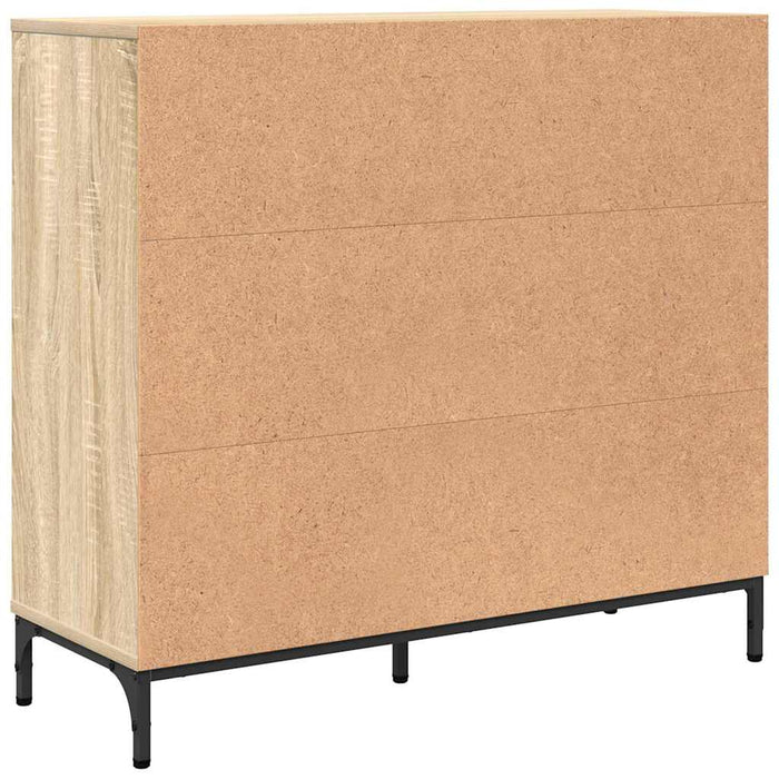 Credenza rovere sonoma 89.5 x 33 x 82 cm Legno multistrato 883456