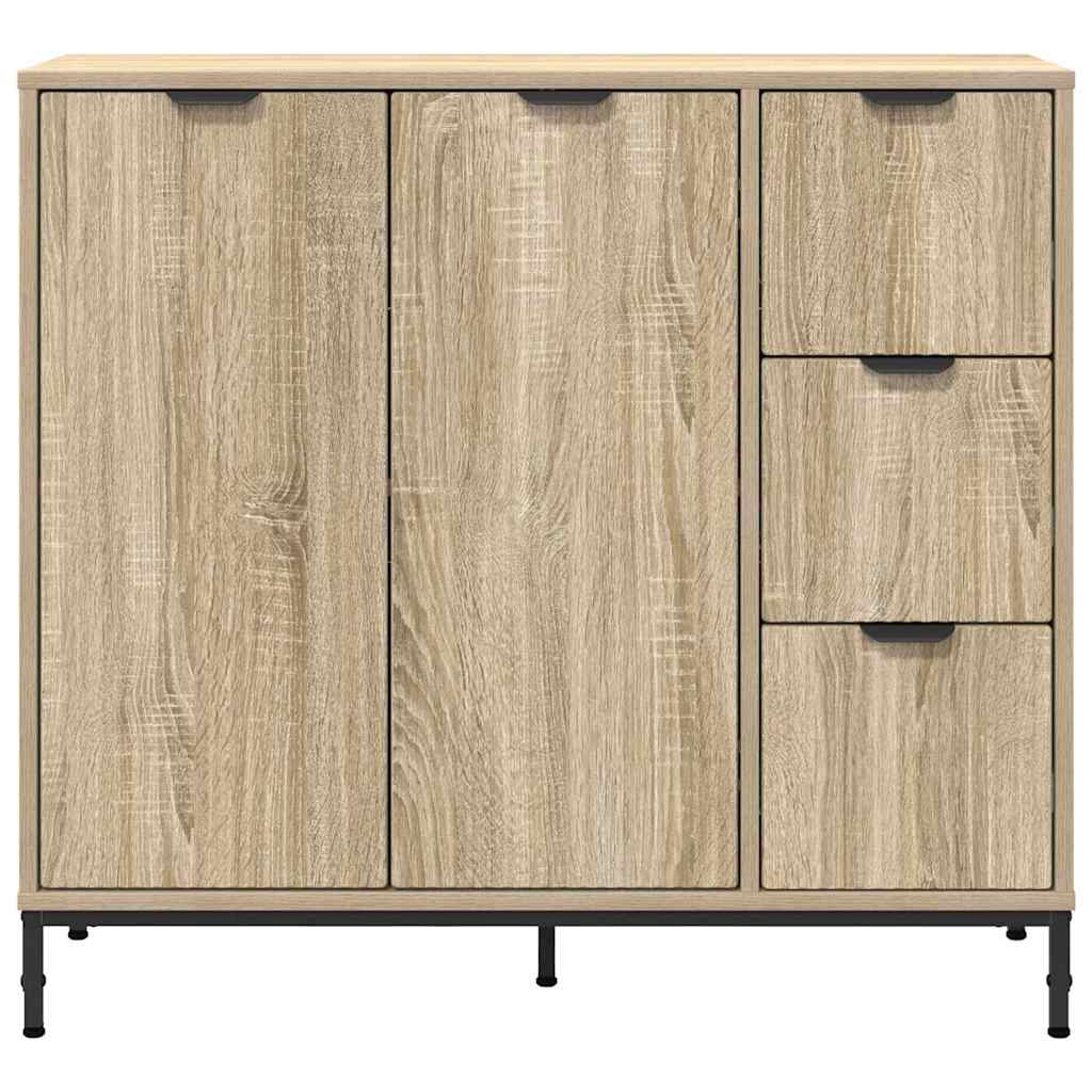 Credenza rovere sonoma 89.5 x 33 x 82 cm Legno multistrato 883456