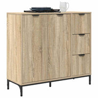 Credenza rovere sonoma 89.5 x 33 x 82 cm Legno multistrato 883456