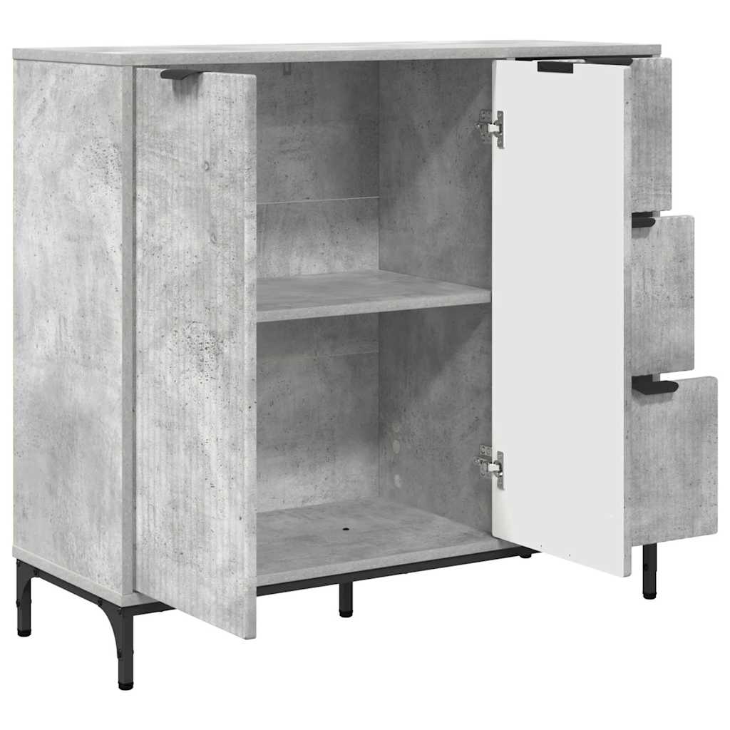 Credenza Grigio cemento 89.5 x 33 x 82 cm Legno multistrato 883457