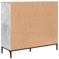 Credenza Grigio cemento 89.5 x 33 x 82 cm Legno multistrato 883457