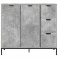 Credenza Grigio cemento 89.5 x 33 x 82 cm Legno multistrato 883457