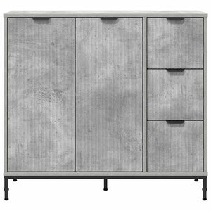 Credenza Grigio cemento 89.5 x 33 x 82 cm Legno multistrato 883457