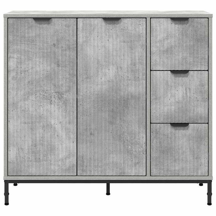 Credenza Grigio cemento 89.5 x 33 x 82 cm Legno multistrato 883457
