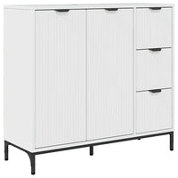 Credenza Bianco lucido 89.5 x 33 x 82 cm Legno multistrato 883458