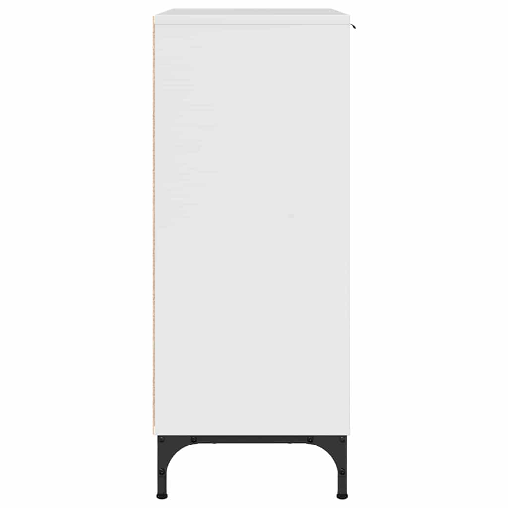 Credenza Bianco lucido 89.5 x 33 x 82 cm Legno multistrato 883458