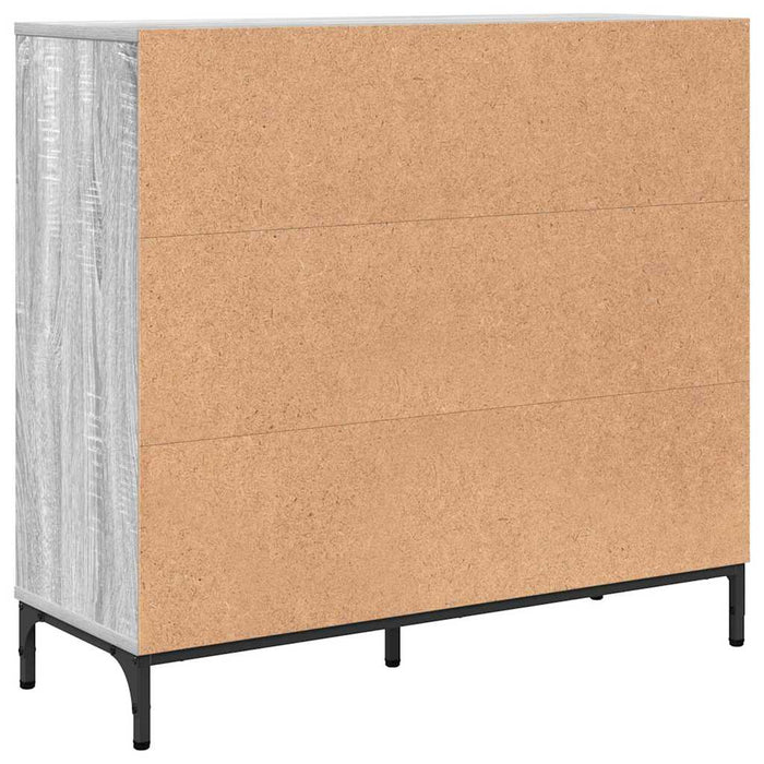 Credenza Grigio sonoma 89.5 x 33 x 82 cm Legno multistrato 883460