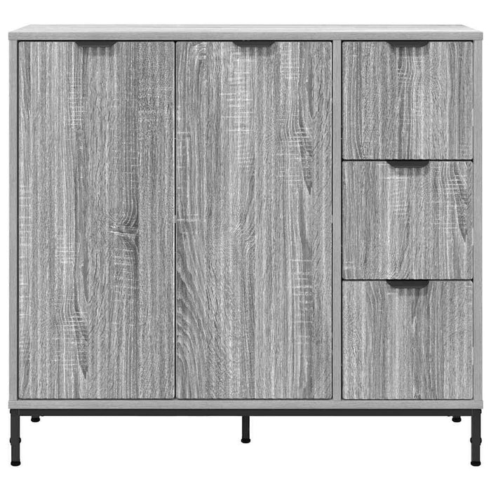 Credenza Grigio sonoma 89.5 x 33 x 82 cm Legno multistrato 883460