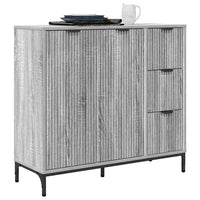 Credenza Grigio sonoma 89.5 x 33 x 82 cm Legno multistrato 883460