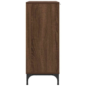 Credenza Rovere marrone 89.5 x 33 x 82 cm Legno multistrato 883461