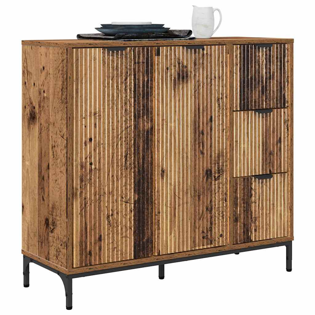 Credenza-Buffet-Armadio da cucina Legno vecchio 89.5 x 33 x 82 cm Legno multistrato