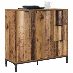 Credenza-Buffet-Armadio da cucina Legno vecchio 89.5 x 33 x 82 cm Legno multistrato
