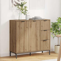 Credenza rovere artigianale 89.5 x 33 x 82 cm Legno multistrato 883463