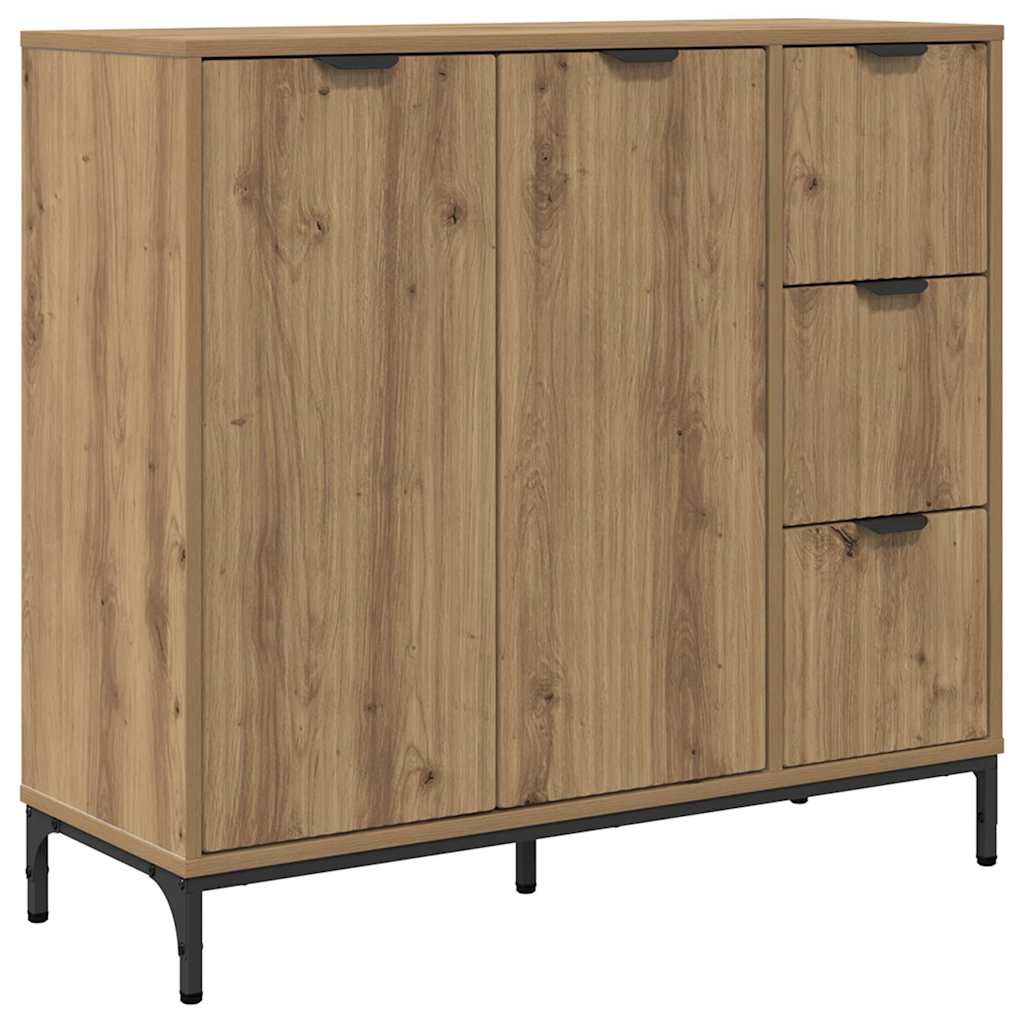 Credenza rovere artigianale 89.5 x 33 x 82 cm Legno multistrato 883463