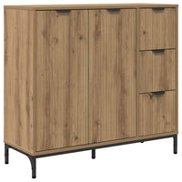 Credenza rovere artigianale 89.5 x 33 x 82 cm Legno multistrato 883463