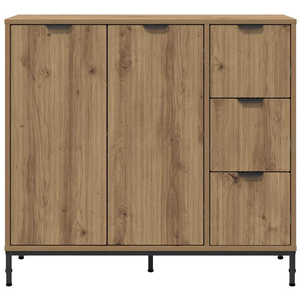 Credenza rovere artigianale 89.5 x 33 x 82 cm Legno multistrato 883463