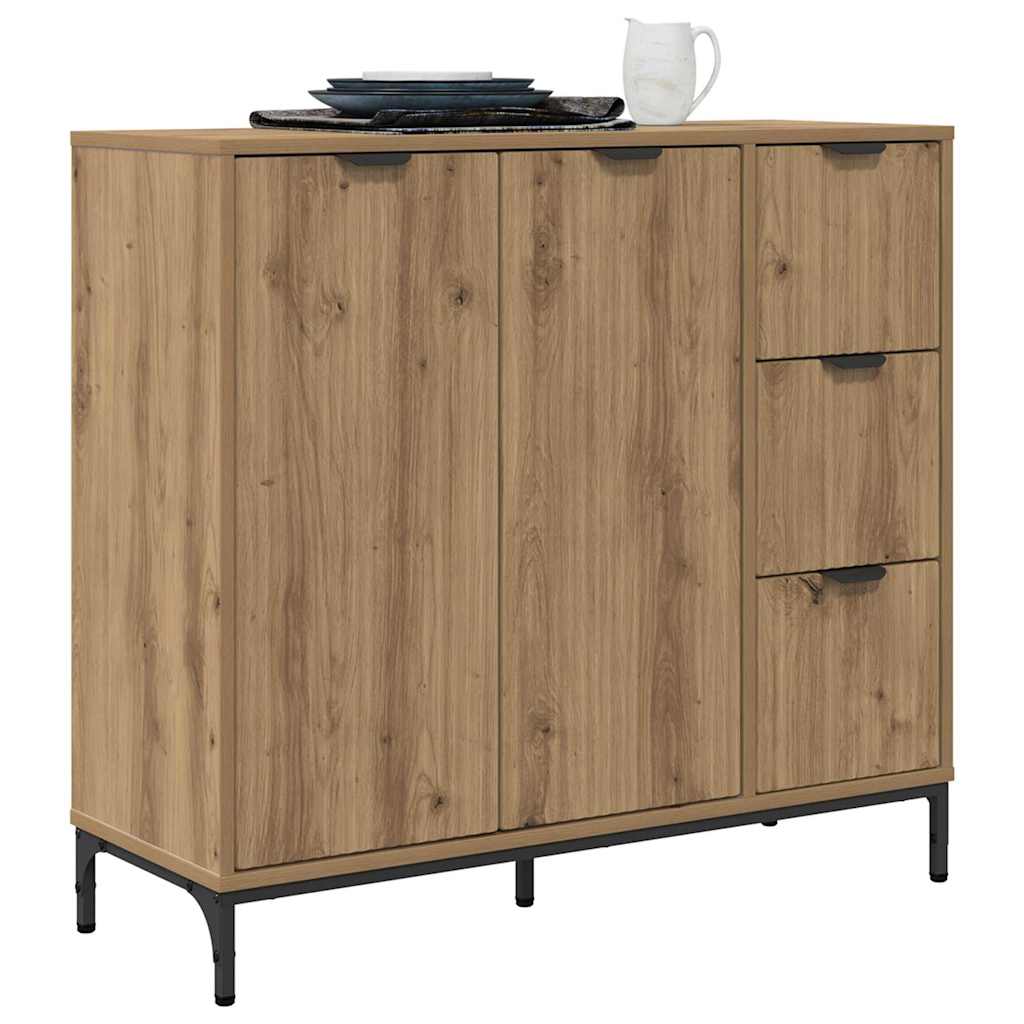 Credenza rovere artigianale 89.5 x 33 x 82 cm Legno multistrato 883463