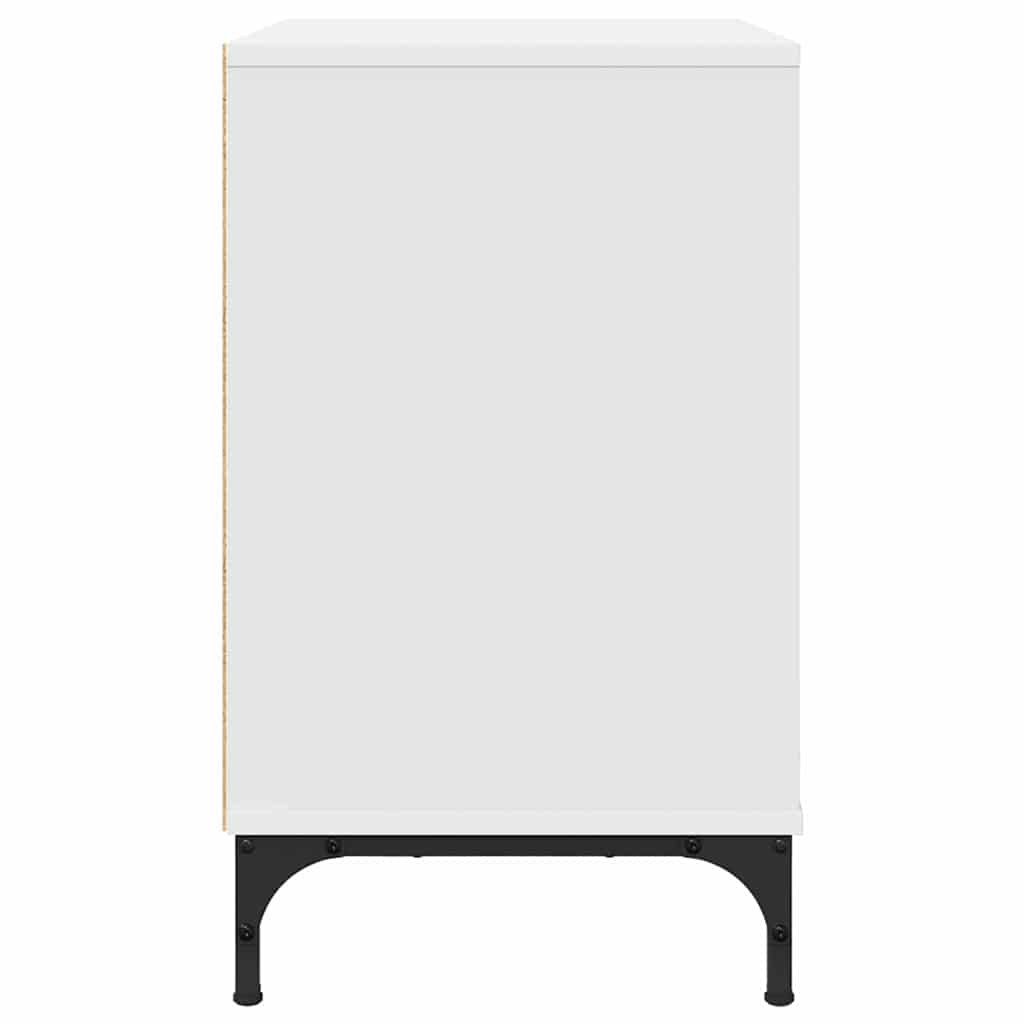 Comodino Bianco 63.5 x 36 x 61 cm Legno multistrato 883464