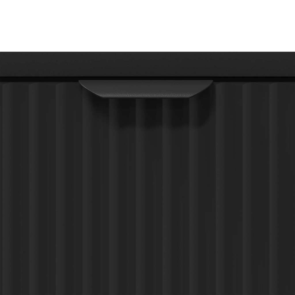 Comodino con cassetto Nero 63.5 x 36 x 61 cm Legno multistrato 883465