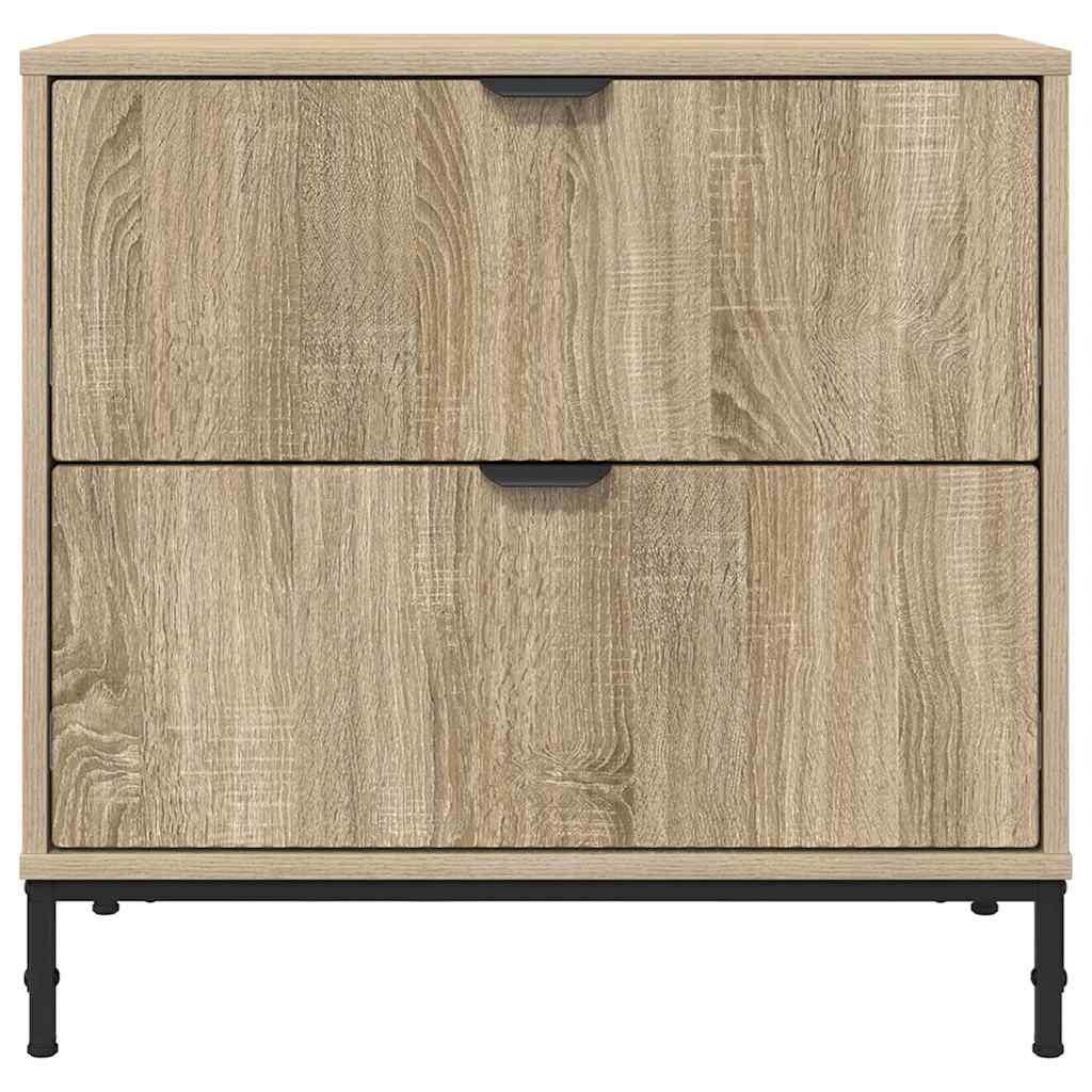 Comodino-Tavolino da notte rovere sonoma 63.5 x 36 x 61 cm Legno multistrato