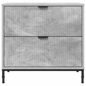Comodino Grigio cemento 63.5 x 36 x 61 cm Legno multistrato 883467