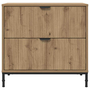 Comodino rovere artigianale 63.5 x 36 x 61 cm Legno multistrato 883473