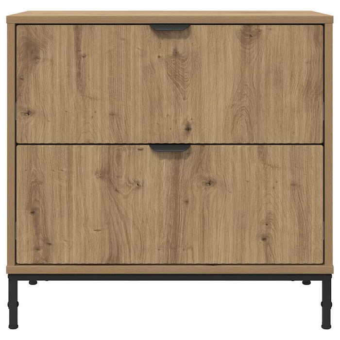 Comodino rovere artigianale 63.5 x 36 x 61 cm Legno multistrato 883473