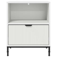 Comodino con cassetto Bianco 49 x 36 x 61 cm Legno multistrato 883474