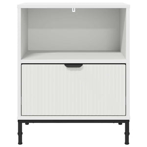 Comodino con cassetto Bianco 49 x 36 x 61 cm Legno multistrato 883474