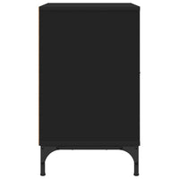 Comodino con cassetto Nero 49 x 36 x 61 cm Legno multistrato 883476