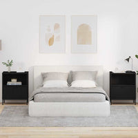 Comodini 2 pcs Nero 49 x 36 x 61 cm Legno multistrato 883477