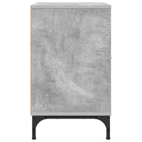 Comodino Grigio cemento 49 x 36 x 61 cm Legno multistrato 883480