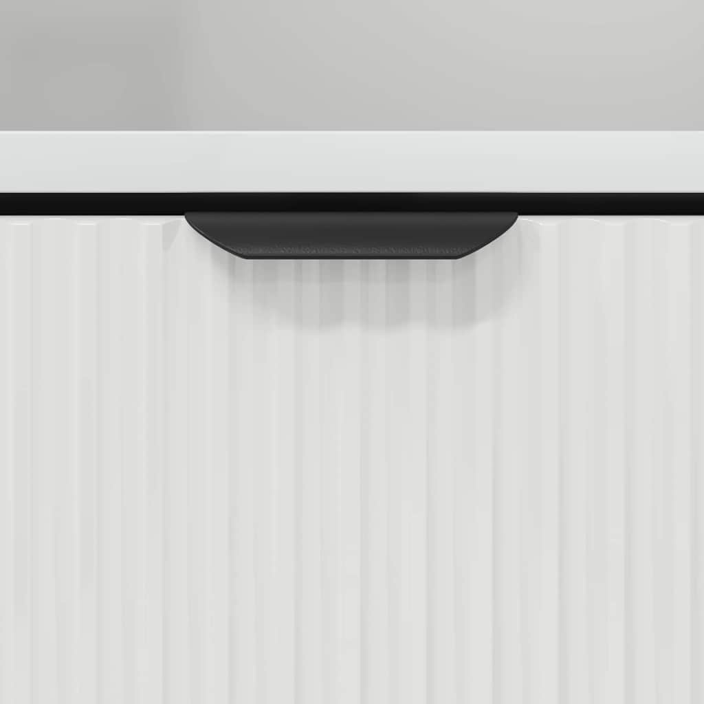 Comodini 2 pcs Bianco lucido 49 x 36 x 61 cm Legno multistrato 883483