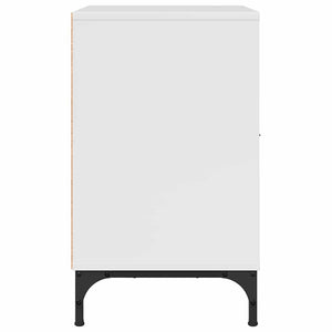 Comodini 2 pcs Bianco lucido 49 x 36 x 61 cm Legno multistrato 883483