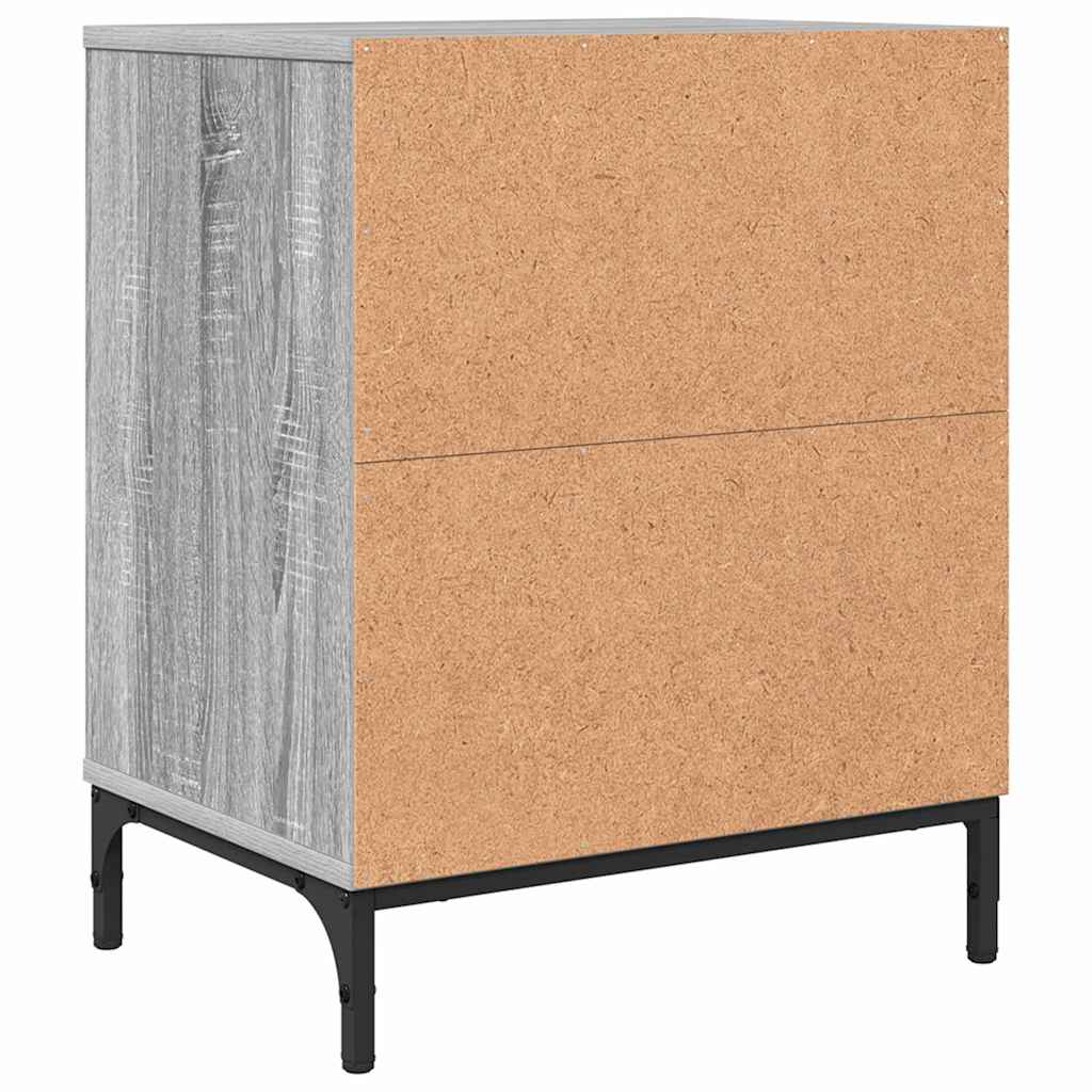 Comodino Grigio sonoma 49 x 36 x 61 cm Legno multistrato 883486