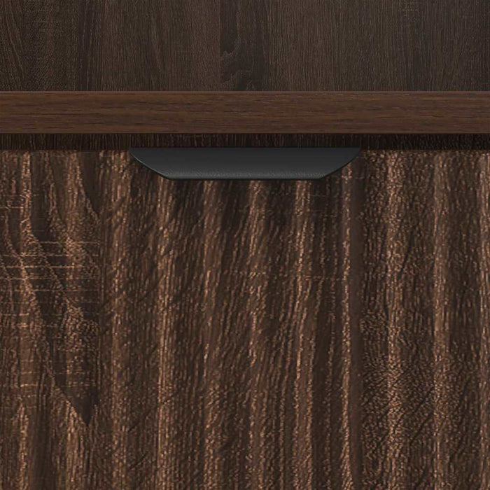 Comodini 2 pcs Rovere marrone 49 x 36 x 61 cm Legno multistrato 883489